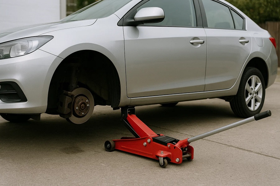 how to use a car jack