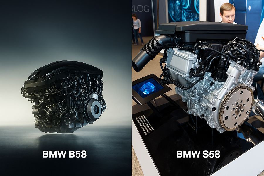 BMW S58 and B58 engines